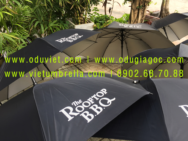 xưởng sản xuất ô dù cầm tay in logo quảng cáo